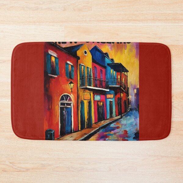 Artikelvorschau, Erleben Sie den strahlenden Puls der Straßen von New Orleans mit kräftigen Farben und dynamischem Licht entworfen und verkauft von OlfactoART Studio.