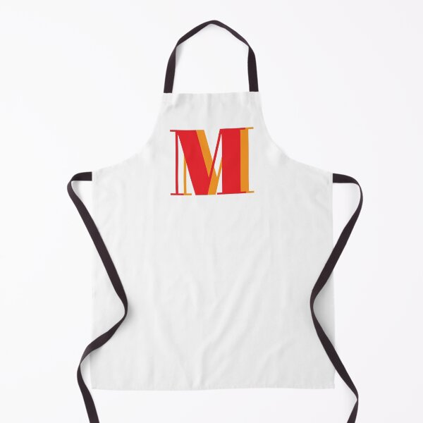 Item preview, Letter M in orange – Cute Alphabet Initial Monogram Design designed and sold by Monika Howarth.