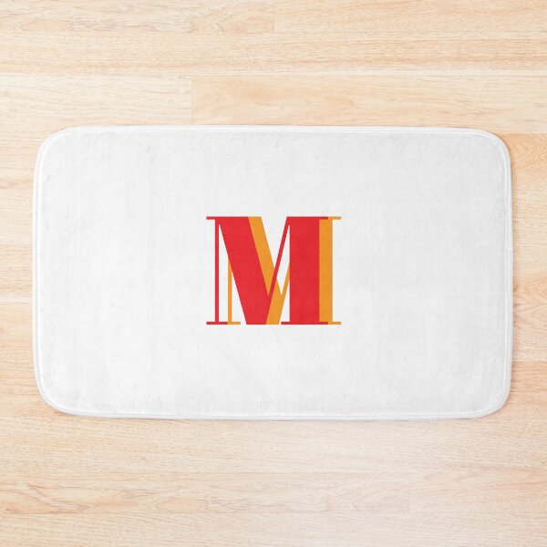Item preview, Letter M in orange – Cute Alphabet Initial Monogram Design designed and sold by Monika Howarth.