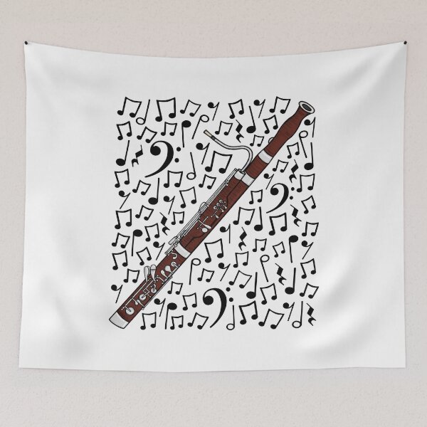 Item preview, Bassoon Musical Notes Music Teacher Bassoonist Woodwind Musician designed and sold by doodlerob.