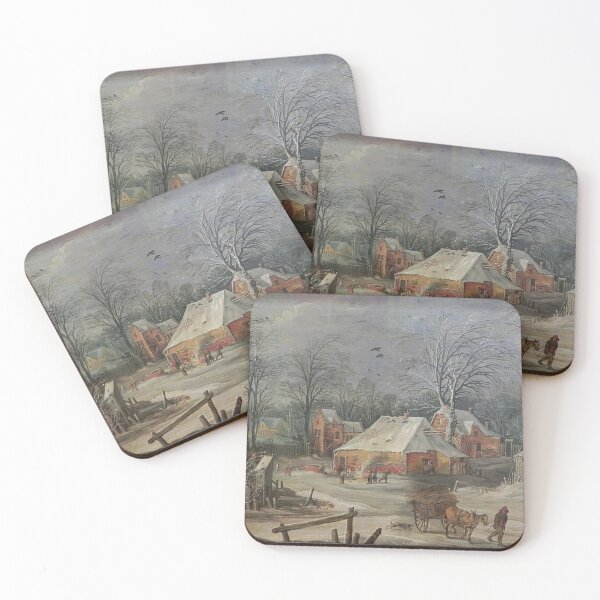 Item preview, A Village Street in Winter designed and sold by tomorrowsart.