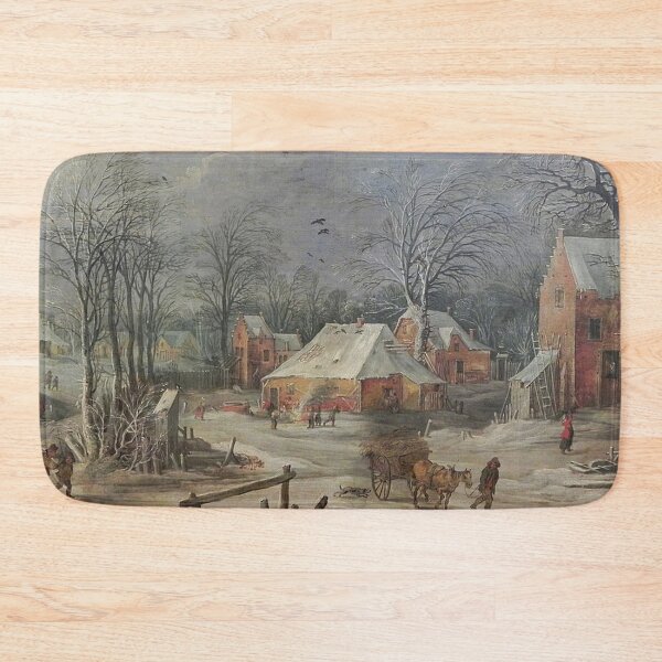 Item preview, A Village Street in Winter designed and sold by tomorrowsart.
