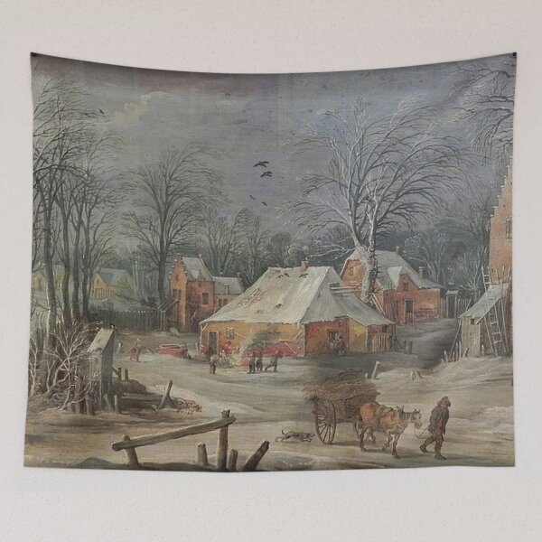 Item preview, A Village Street in Winter designed and sold by tomorrowsart.