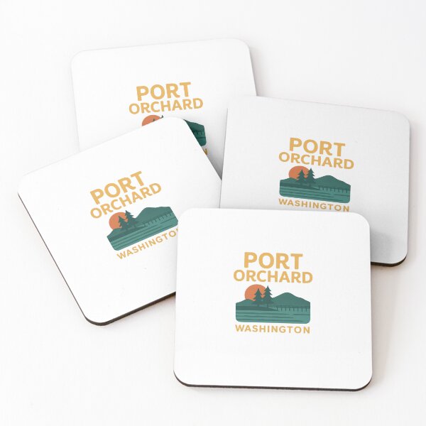 Item preview, Port Orchard Washington Vintage Sunset Design  designed and sold by MertsArt.