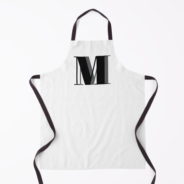 Item preview, Letter M in black – Cute Alphabet Initial Monogram Design designed and sold by Monika Howarth.