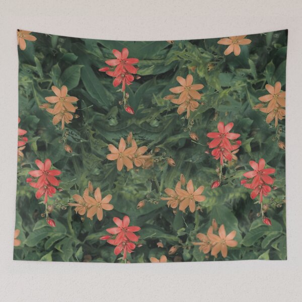 Item preview, Orange flower pattern designed and sold by hutofdesigns.