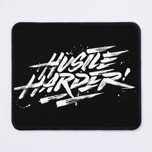 Item preview, Hustle Harder! designed and sold by Monochromaniaus.