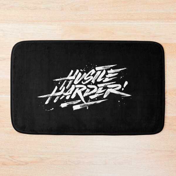 Item preview, Hustle Harder! designed and sold by Monochromaniaus.