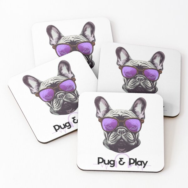 Item preview, Puggin' Around- Funny Pug Dog Humorous T-Shirt designed and sold by Impeccable Digital Designs.