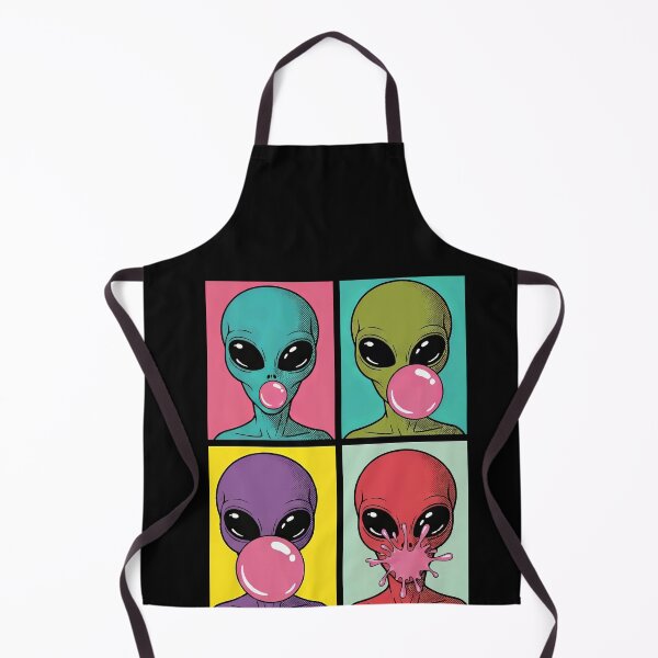 Item preview, Alien Blowing Bubble Gum Pop Art Graphic designed and sold by elderberry.