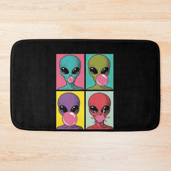 Item preview, Alien Blowing Bubble Gum Pop Art Graphic designed and sold by elderberry.