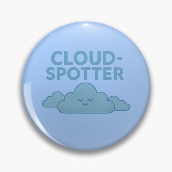 Item preview, Cloudspotter – Cute Blue Cloud Illustration designed and sold by MertsArt.