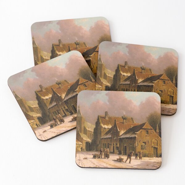 Item preview, A Village in Winter designed and sold by tomorrowsart.