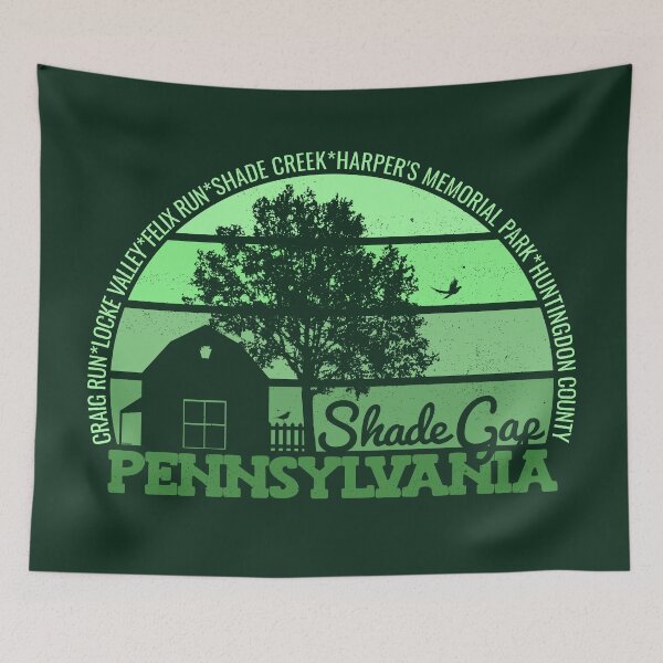 Item preview, Shade Gap Pennsylvania Sunset Retro Vintage Local Pride Logo designed and sold by CRHPOD20.