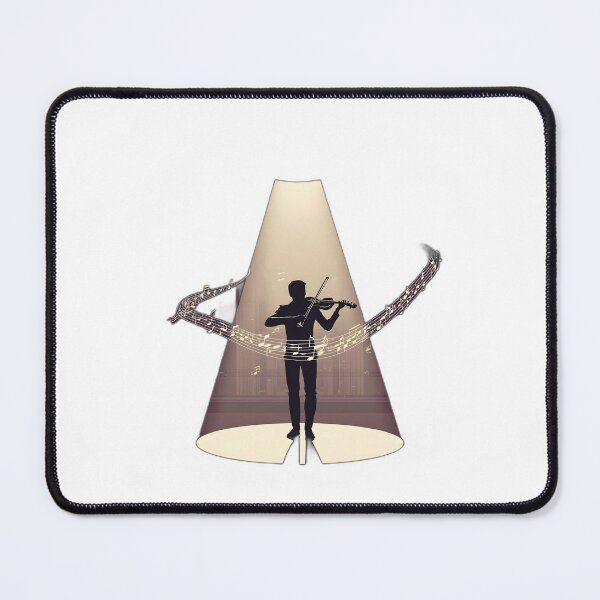 Item preview, Elegant Violinist Silhouette Concert Hall Performance designed and sold by ViblystPrints.