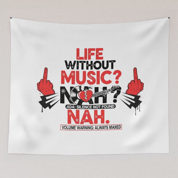Item preview, Life Without Music Nah designed and sold by Amir Faysal.