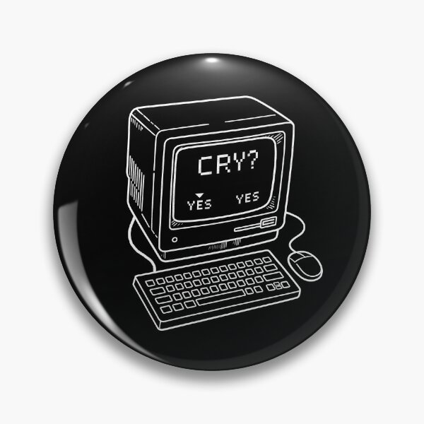 Artikelvorschau, Retro-CRT-Computer – Weinen? Ja / Ja entworfen und verkauft von Monochromaniaus.