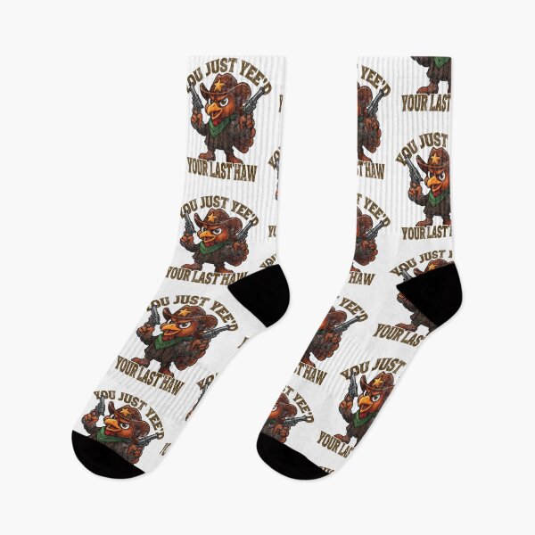 Item preview, western Turkey Funny Thanksgiving design you just yeed your last haw, Holiday Chaos designed and sold by LuxeGraphix.