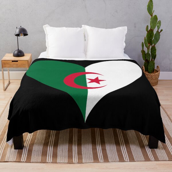 Item preview, Algeria Heart Flag - Patriotic Algerian Pride designed and sold by NTGUILTY.