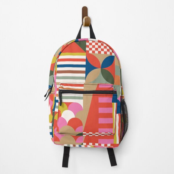 Item preview, Bold Bauhaus Geometric Patchwork – Retro Modern Color Block Pattern designed and sold by Navitaloves.