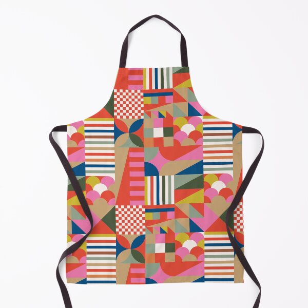 Item preview, Bold Bauhaus Geometric Patchwork – Retro Modern Color Block Pattern designed and sold by Navitaloves.