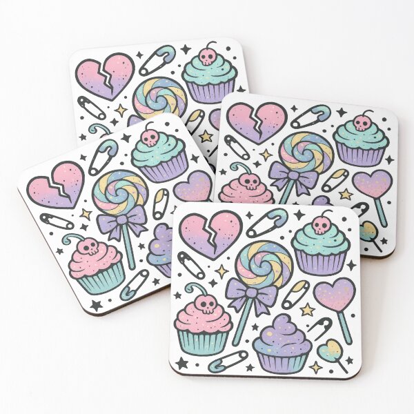 Item preview, Cute Skull Cherry Cupcake and Heart Pops designed and sold by DumbPet.