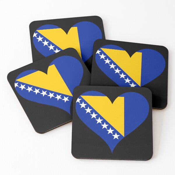 Item preview, Bosnia and Herzegovina Heart Flag - BiH Patriotism designed and sold by NTGUILTY.