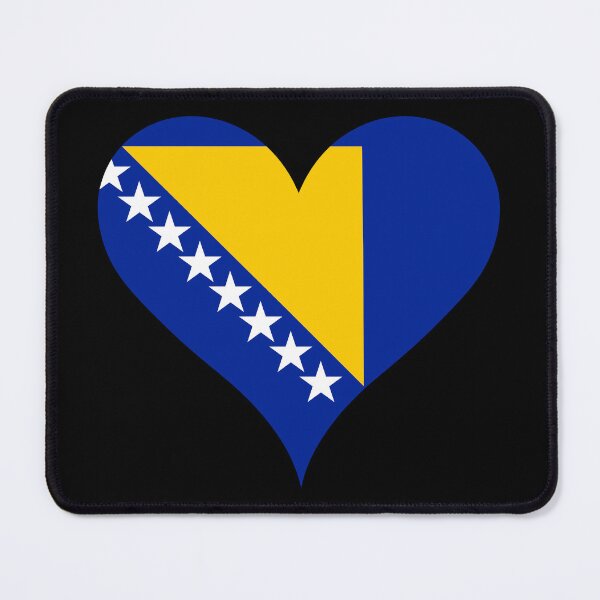 Item preview, Bosnia and Herzegovina Heart Flag - BiH Patriotism designed and sold by NTGUILTY.