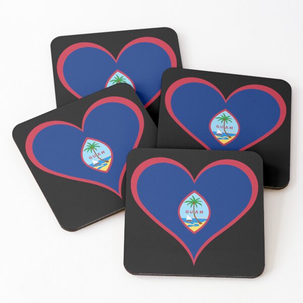 Item preview, Guam Heart Flag - Chamorro Pride & Love designed and sold by NTGUILTY.