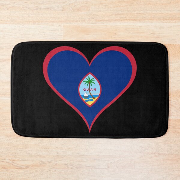 Item preview, Guam Heart Flag - Chamorro Pride & Love designed and sold by NTGUILTY.
