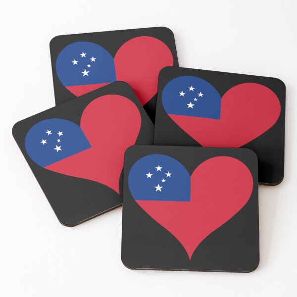 Item preview, Samoa Heart Flag - Samoan Pride & Love designed and sold by NTGUILTY.