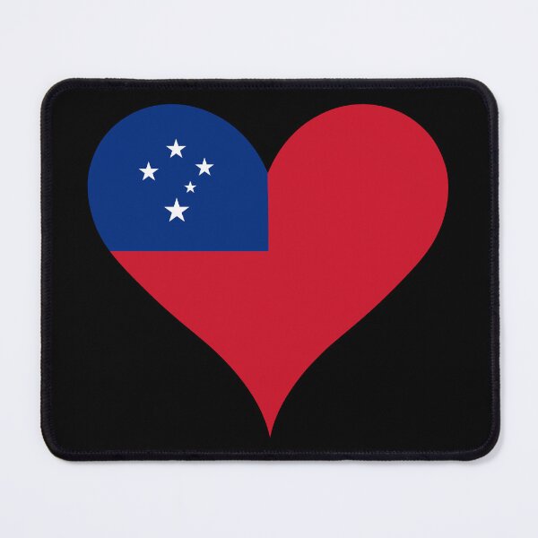 Item preview, Samoa Heart Flag - Samoan Pride & Love designed and sold by NTGUILTY.