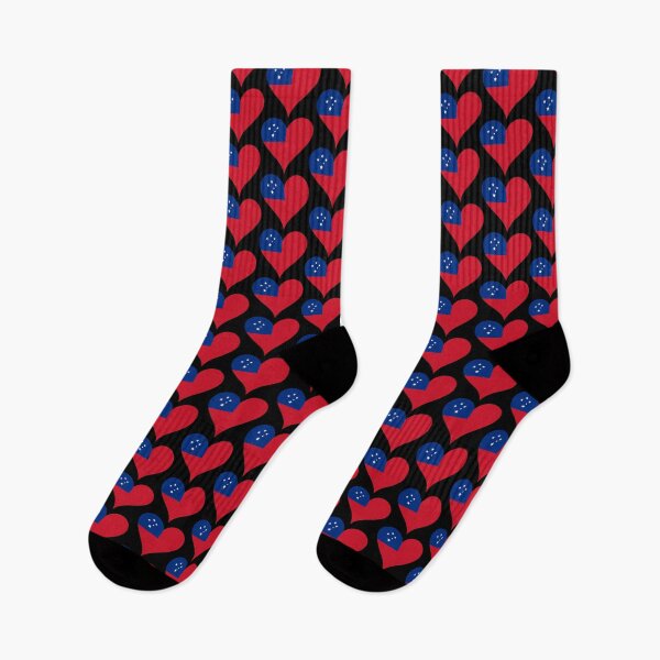 Item preview, Samoa Heart Flag - Samoan Pride & Love designed and sold by NTGUILTY.