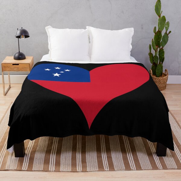 Item preview, Samoa Heart Flag - Samoan Pride & Love designed and sold by NTGUILTY.
