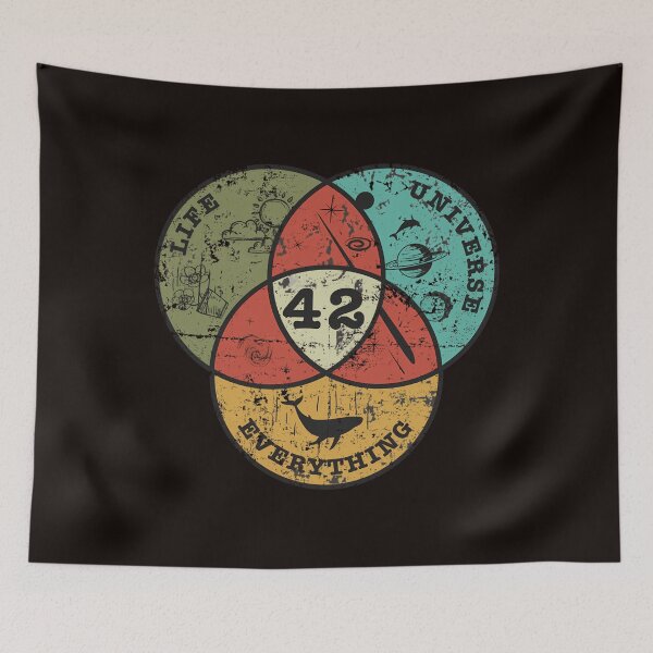 Item preview, Venn Diagram Life The Universe  Everything designed and sold by NotMukDuk.