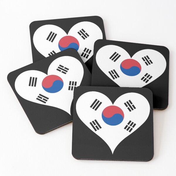 Item preview, South Korea Heart Flag - Korean Pride & Love designed and sold by NTGUILTY.