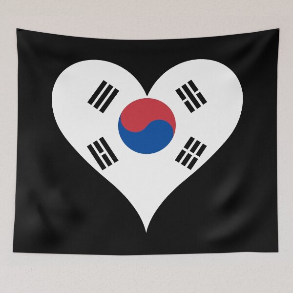 Item preview, South Korea Heart Flag - Korean Pride & Love designed and sold by NTGUILTY.