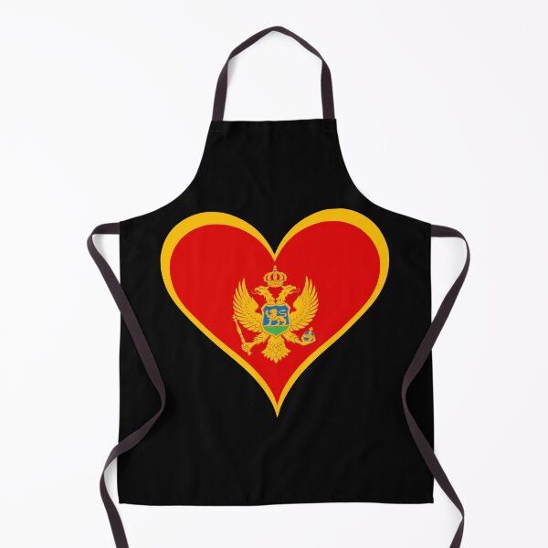 Item preview, Montenegro Heart Flag - Montenegrin Pride & Love designed and sold by NTGUILTY.
