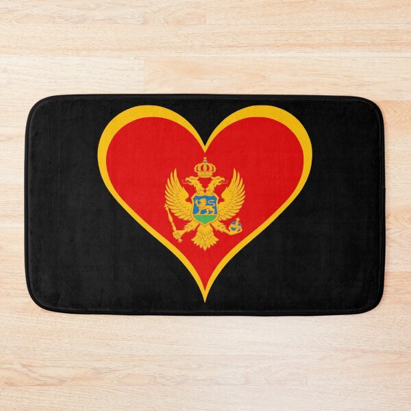 Item preview, Montenegro Heart Flag - Montenegrin Pride & Love designed and sold by NTGUILTY.