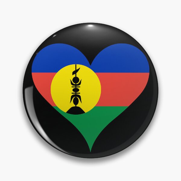 Item preview, New Caledonia Heart Flag - Kanak Pride & Love designed and sold by NTGUILTY.