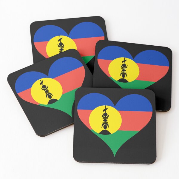 Item preview, New Caledonia Heart Flag - Kanak Pride & Love designed and sold by NTGUILTY.