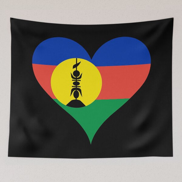 Item preview, New Caledonia Heart Flag - Kanak Pride & Love designed and sold by NTGUILTY.
