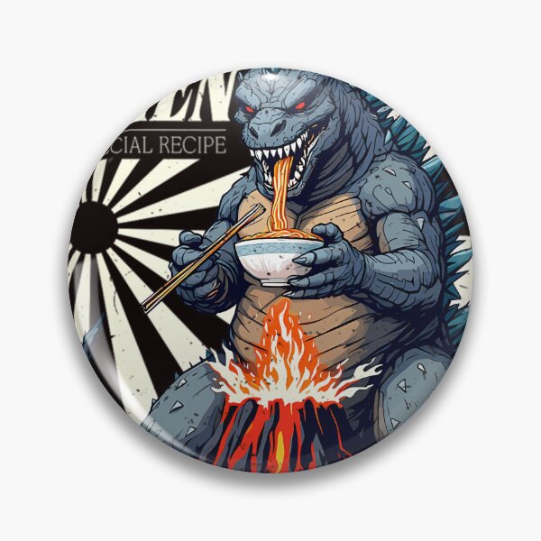 Item preview, Giant Kaiju Eating Japanese Ramen For Monster Lover Gift For Men For Boys designed and sold by NotMukDuk.