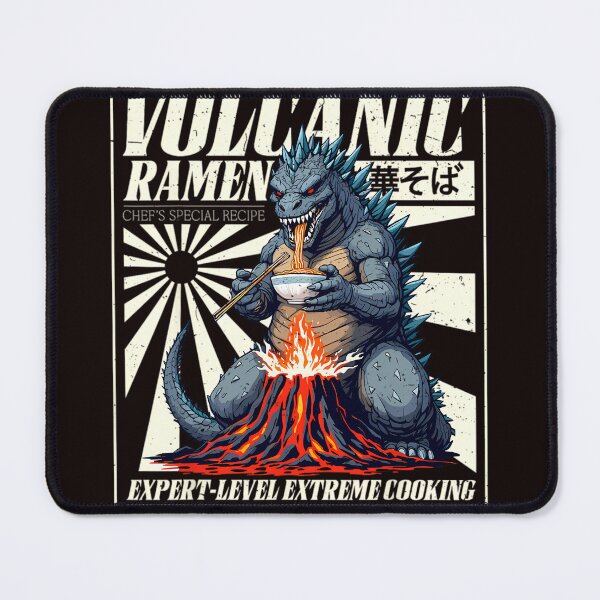 Item preview, Giant Kaiju Eating Japanese Ramen For Monster Lover Gift For Men For Boys designed and sold by NotMukDuk.