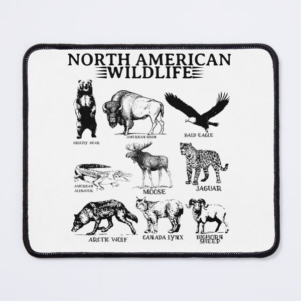 Item preview, North American Wildlife Vintage 90s, Retro Forest Animals for Camping Nature Lover designed and sold by LuxeGraphix.