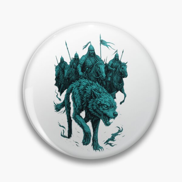 Item preview, The Grey Wolf and the Horsemen designed and sold by palavar.