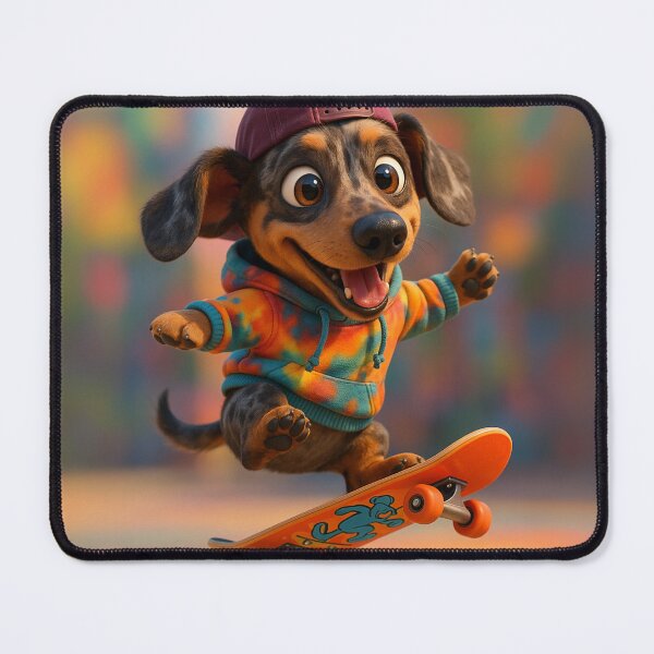 Item preview, Skater Dapple Dachshund designed and sold by Sillytoe.