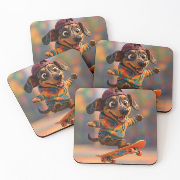 Item preview, Skater Dapple Dachshund designed and sold by Sillytoe.