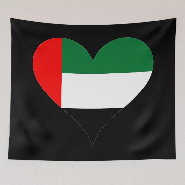 Item preview, UAE Heart Flag - Emirati Pride & Love designed and sold by NTGUILTY.