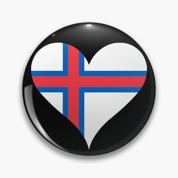 Item preview, Faroe Islands Heart Flag - Faroese Pride & Love designed and sold by NTGUILTY.